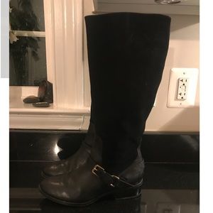 Ralph Lauren Black Leather/Suede Boots